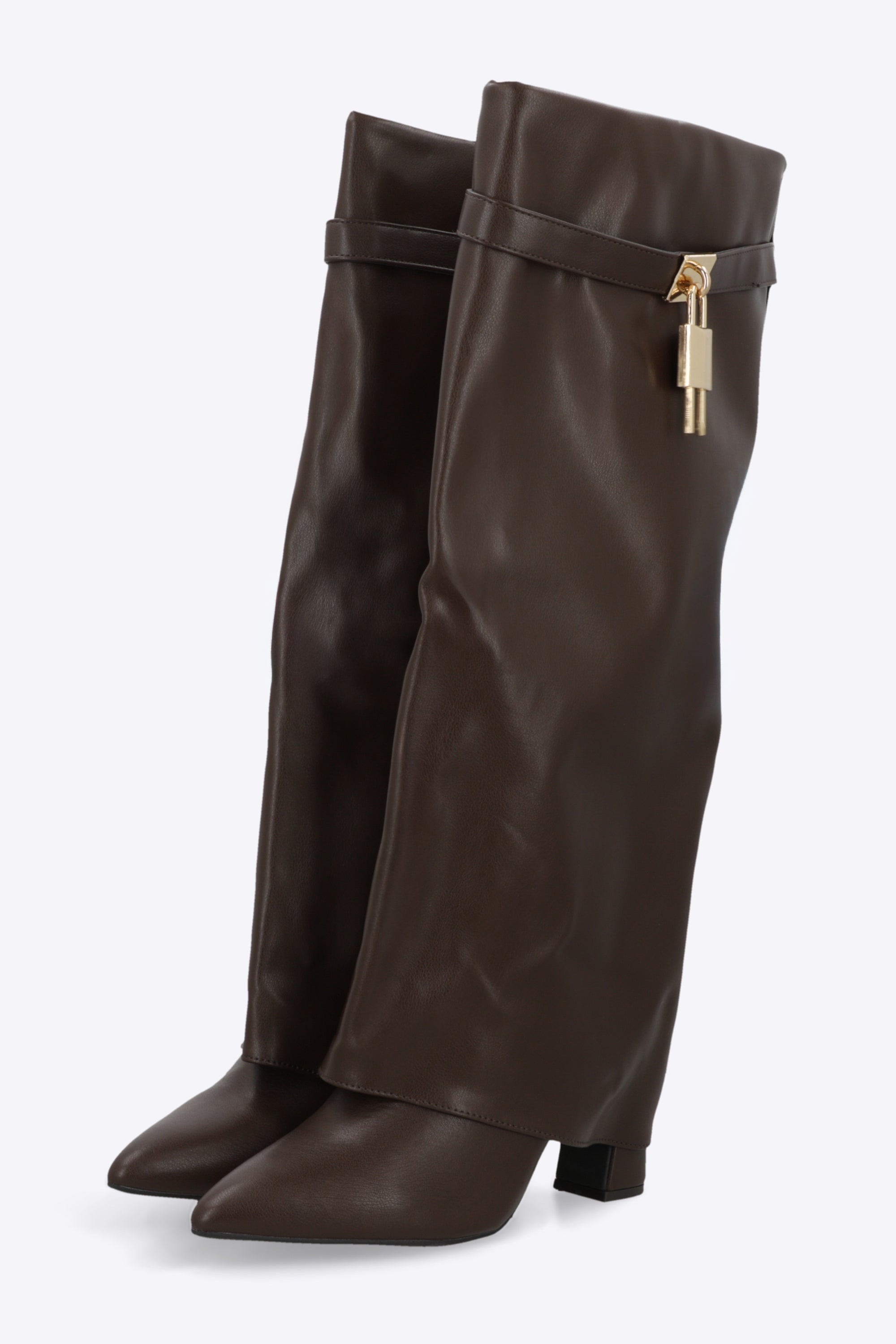 Bota Efecto Piel Funda Candado