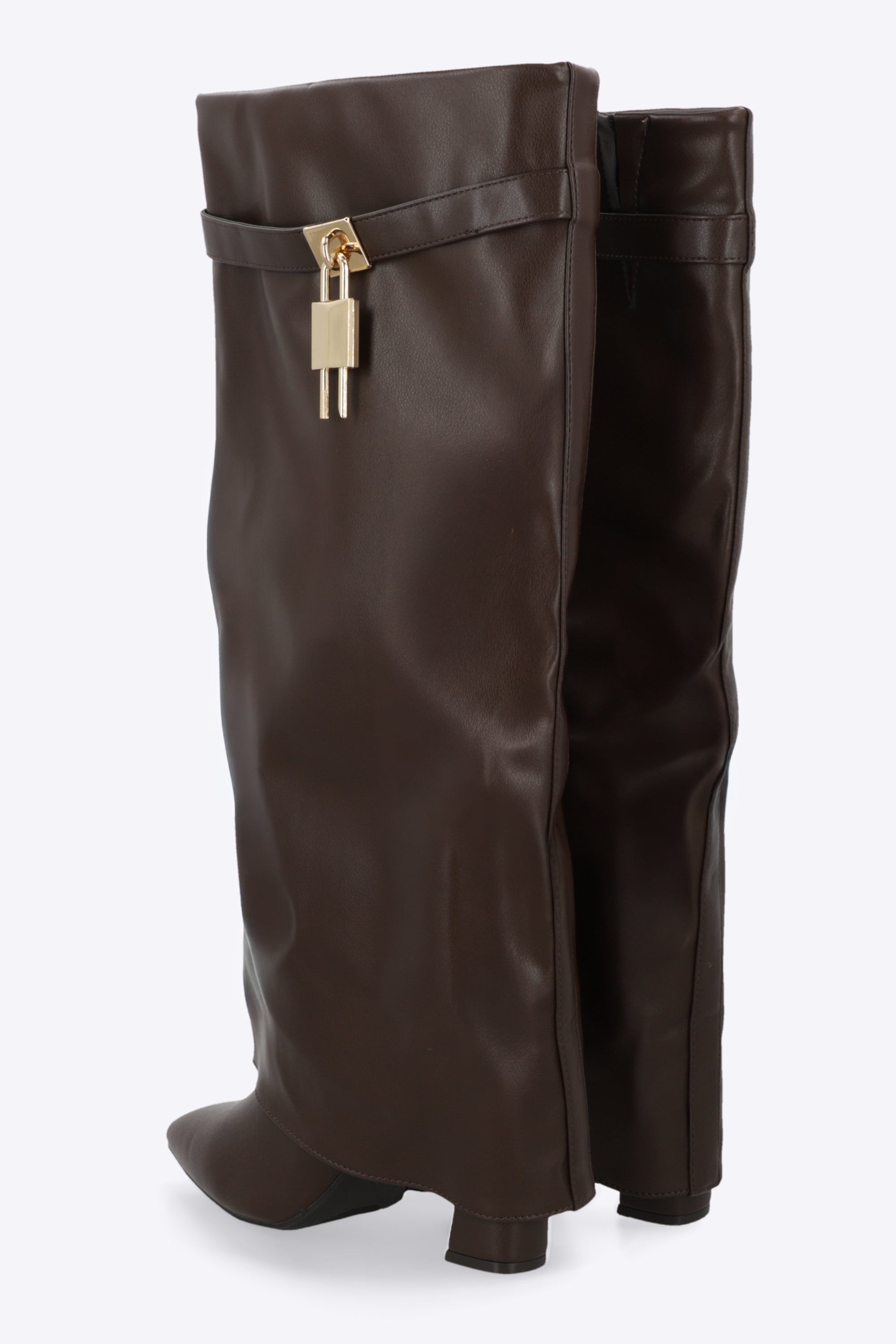 Bota Efecto Piel Funda Candado