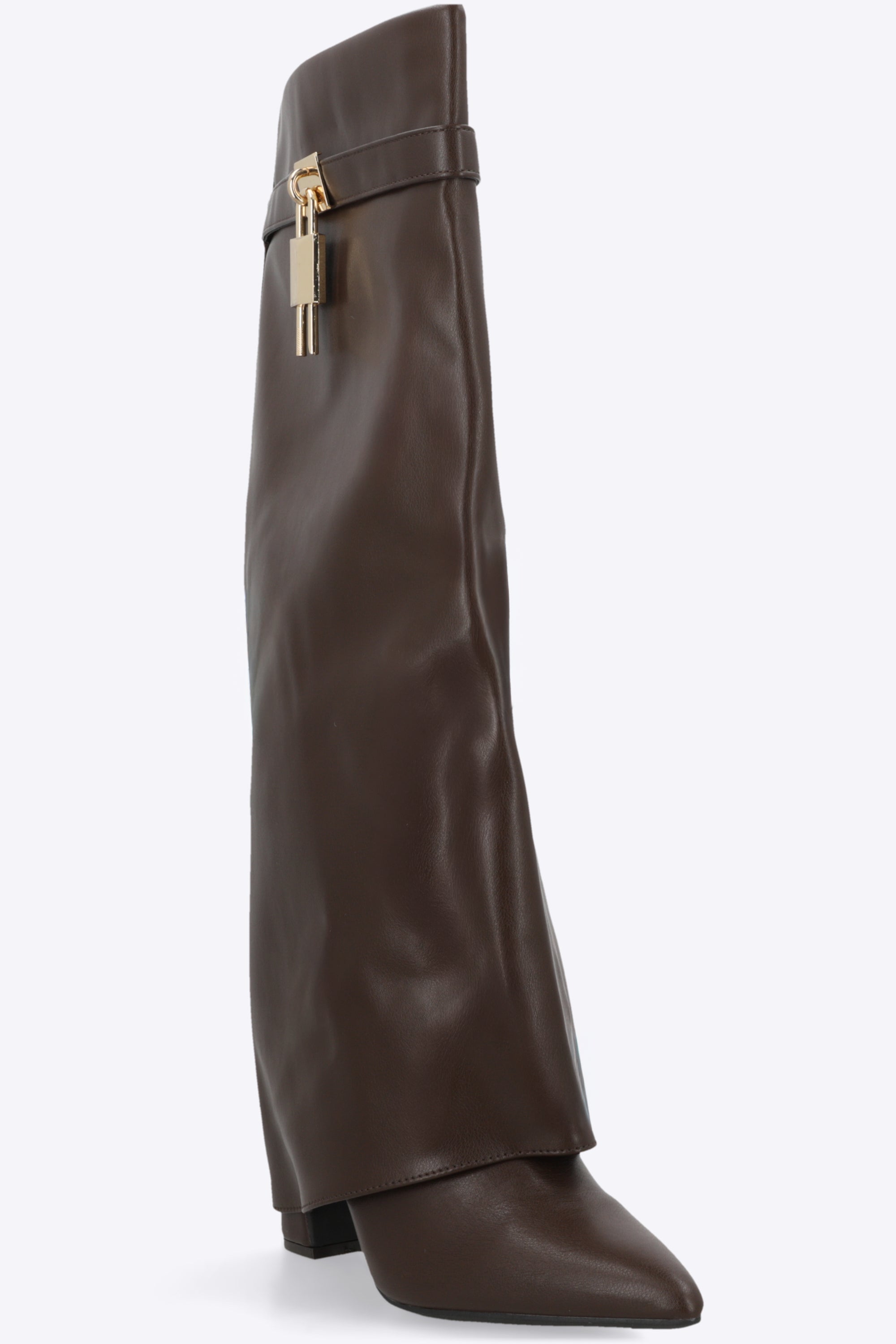 Bota Efecto Piel Funda Candado