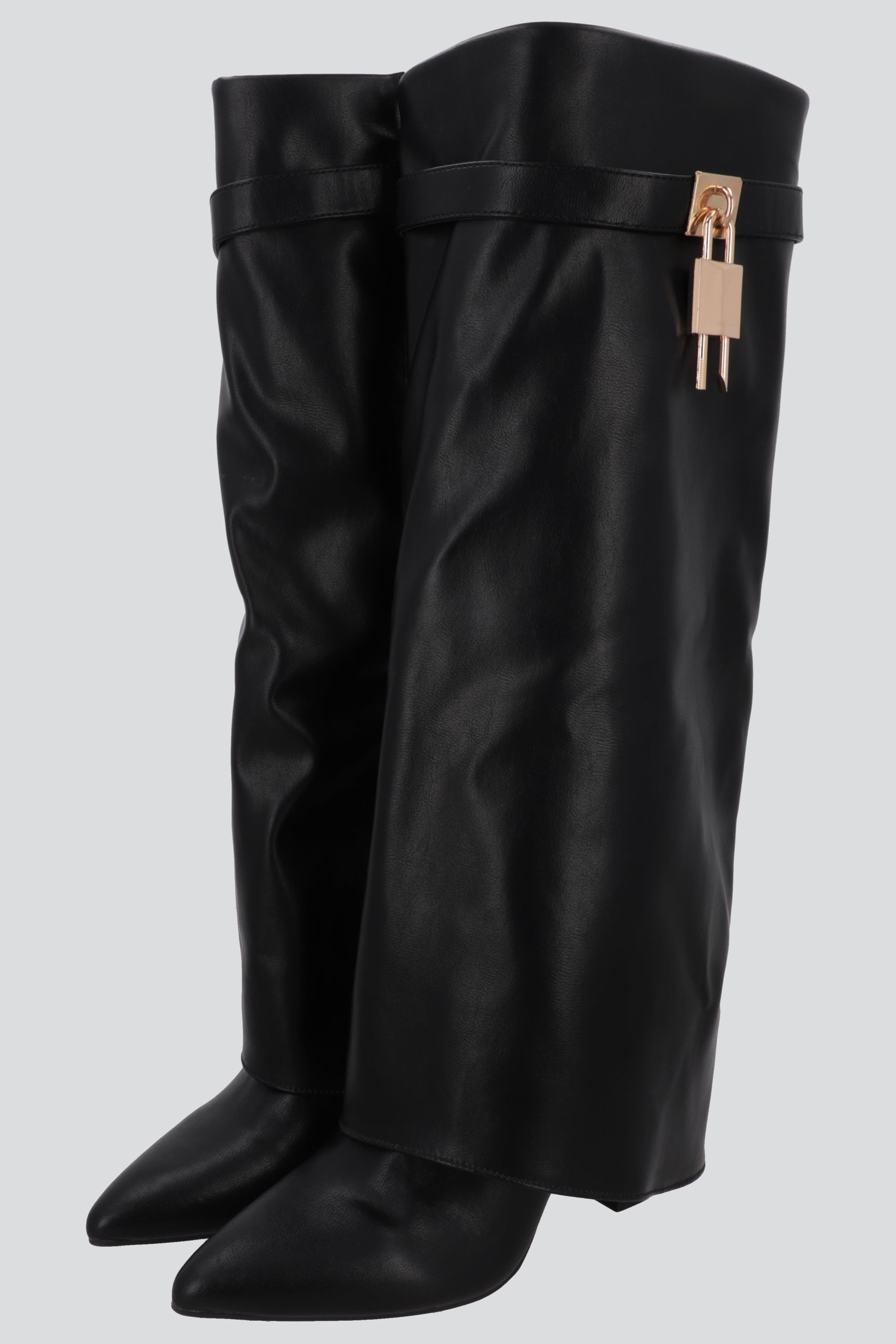 Bota Efecto Piel Funda Candado