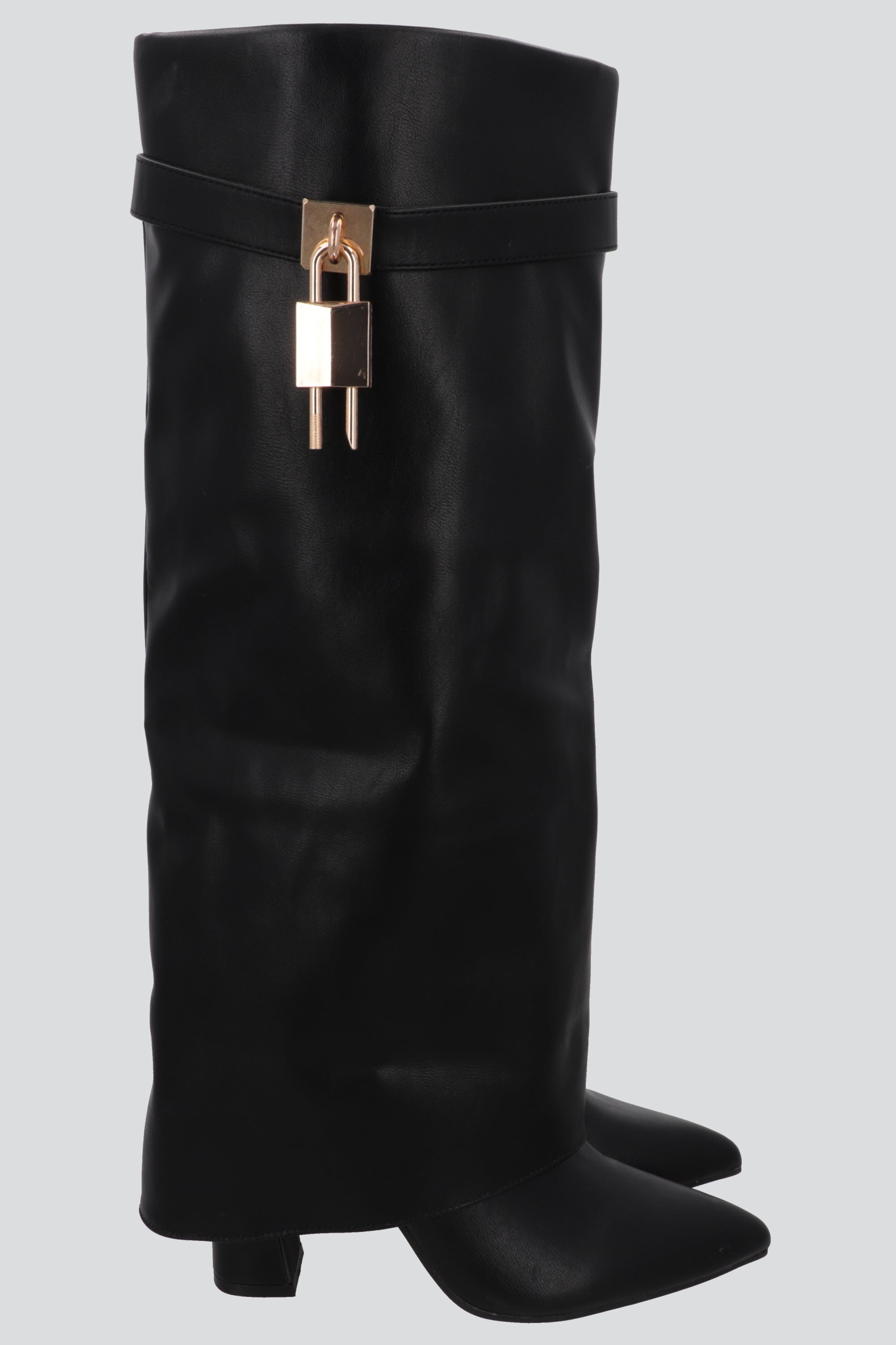 Bota Efecto Piel Funda Candado