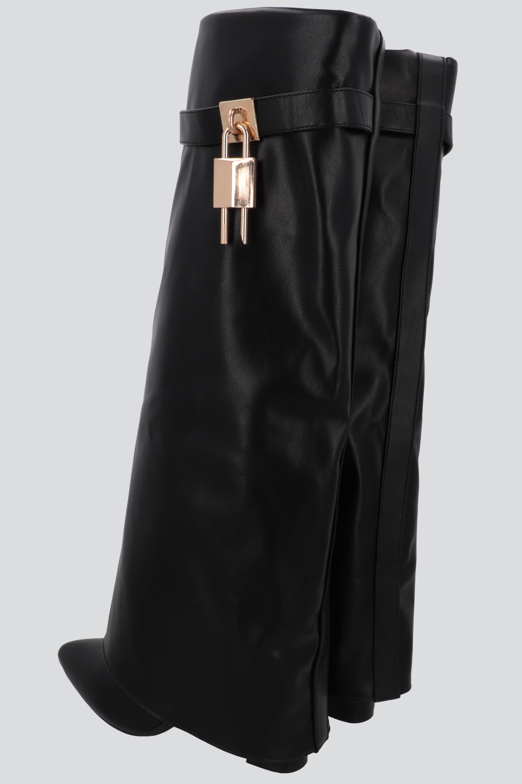 Bota Efecto Piel Funda Candado