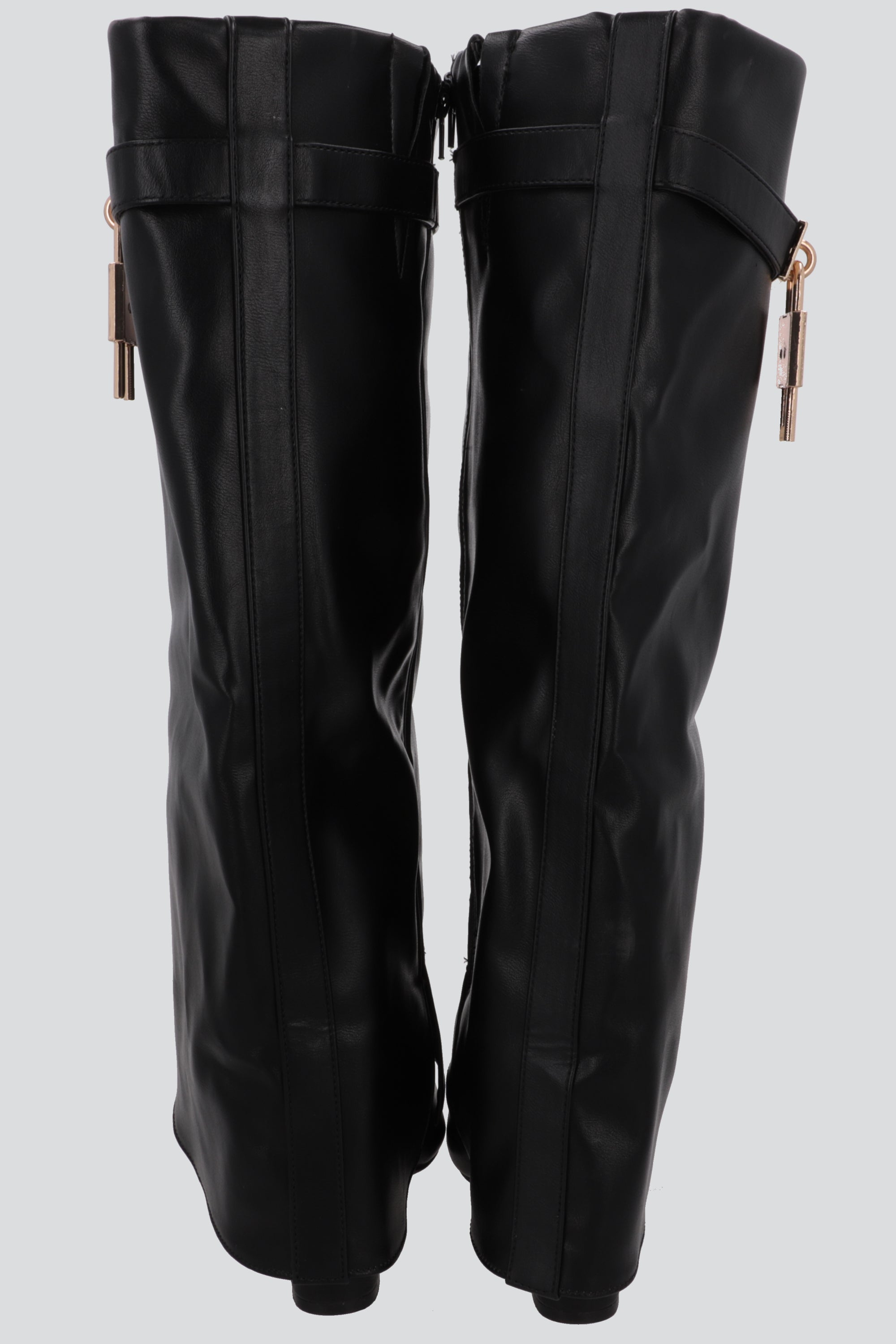 Bota Efecto Piel Funda Candado