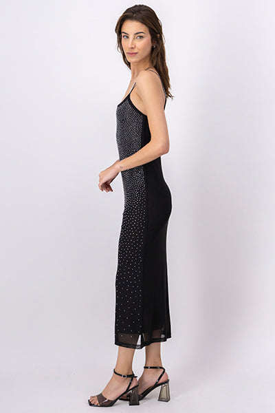 Vestido Brillos Maxi NEGRO