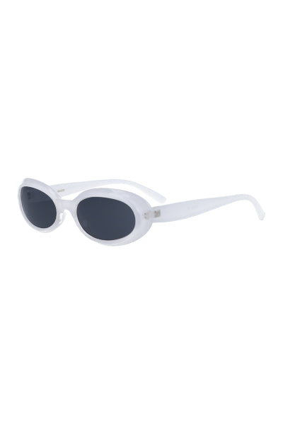 Lentes retro óvalo bumpy BLANCO