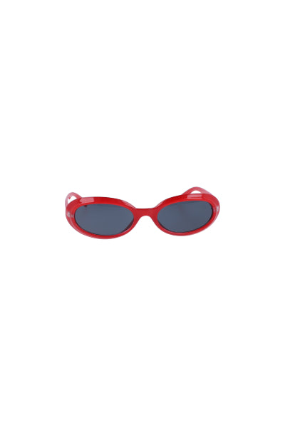 Lentes retro óvalo bumpy ROJO