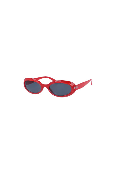 Lentes retro óvalo bumpy ROJO