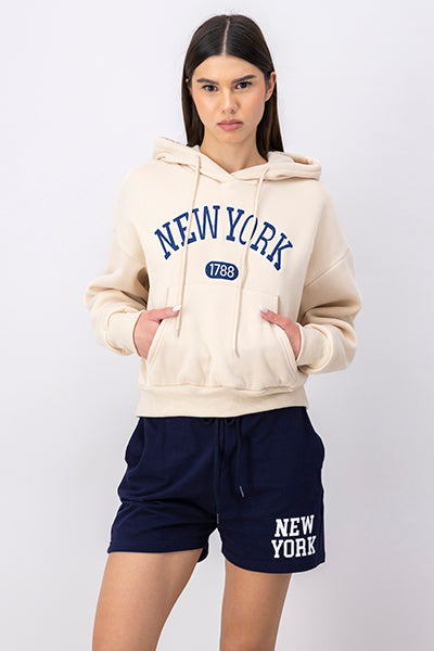 Sudadera New York BEIGE