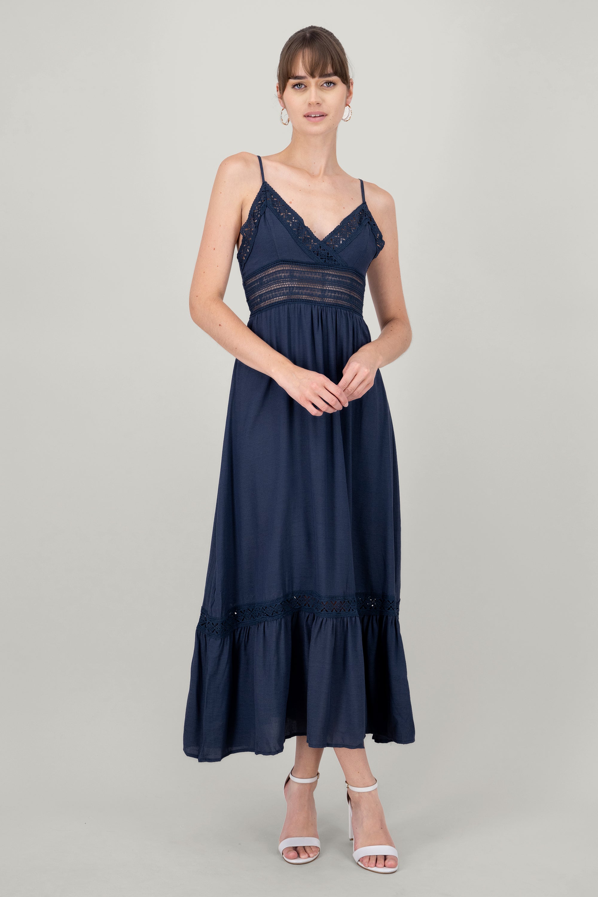 Vestido Maxi Detalles Crochet