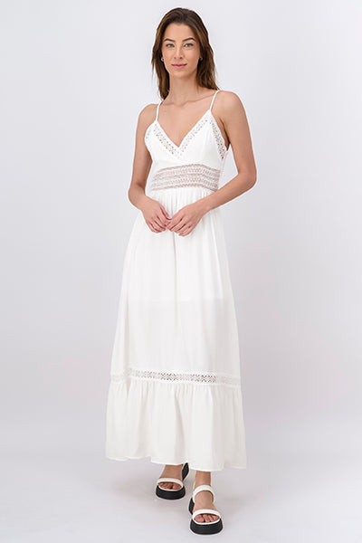 Vestido Maxi Detalles Crochet