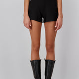 Shorts con cinturon lisos