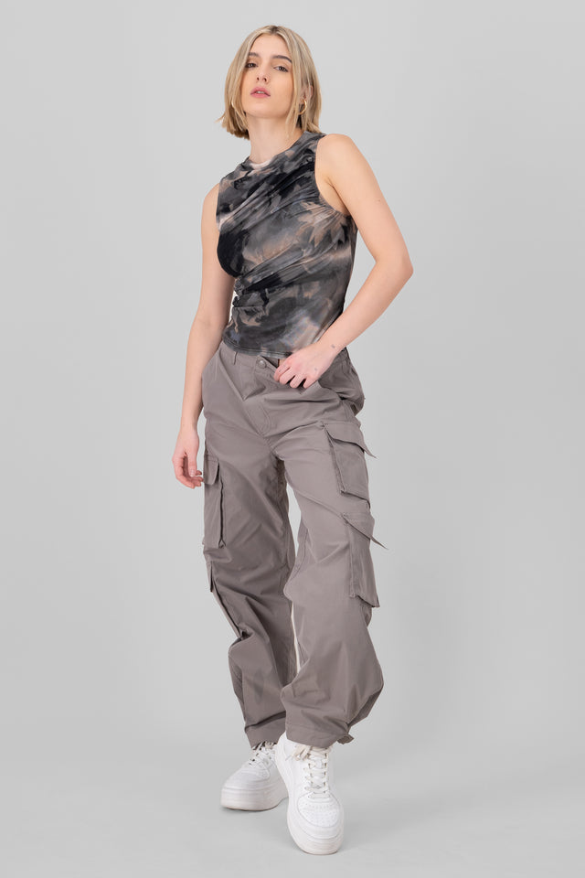 Pantalon Cargo Detalle Plisado