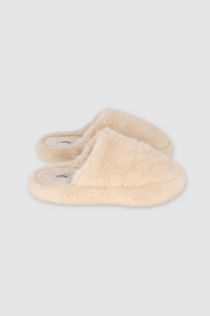 Slippers Black Sandalia Pantufla Peluche Elu00e1stico Dama Moda