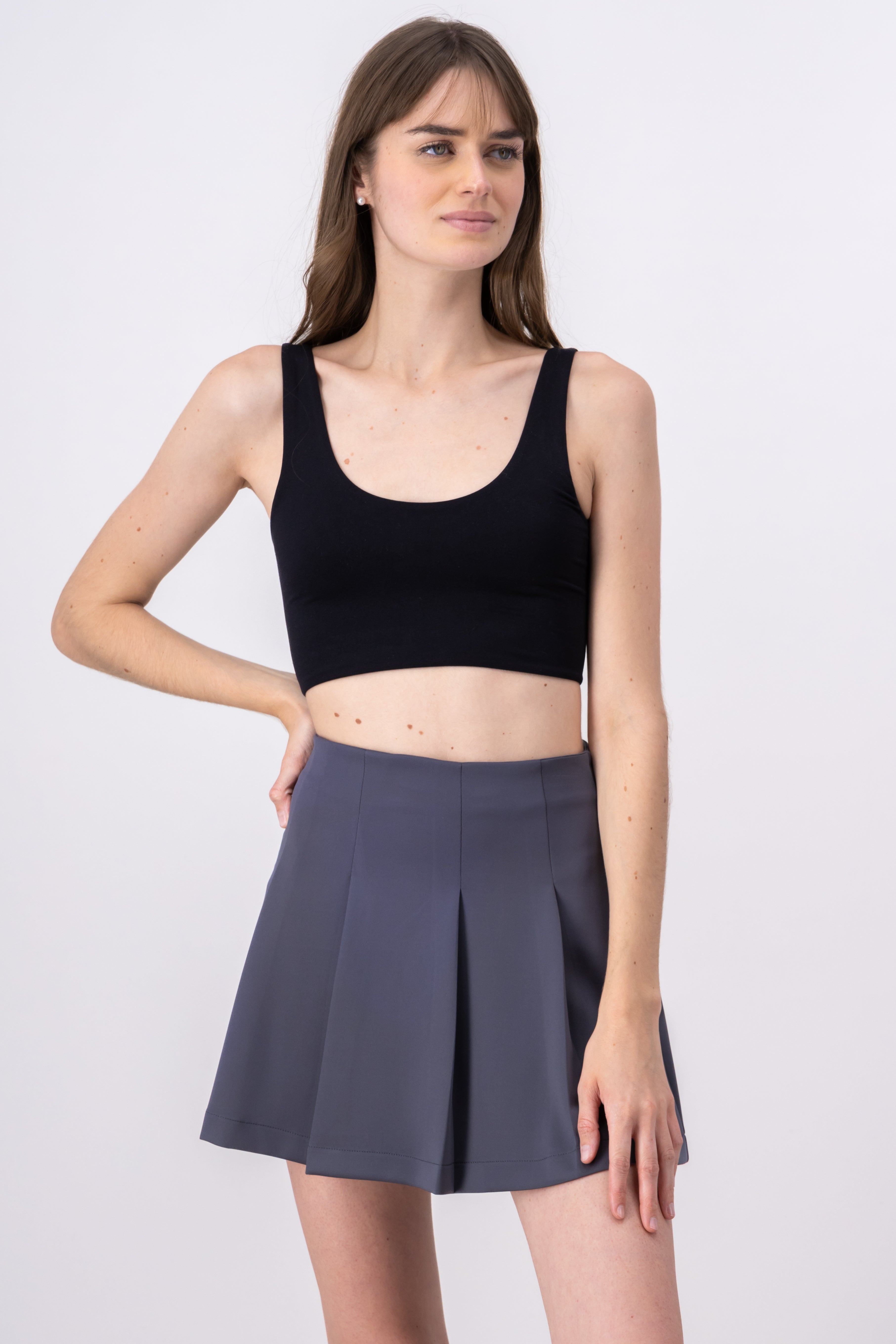 Top crop seamless tirantes NEGRO