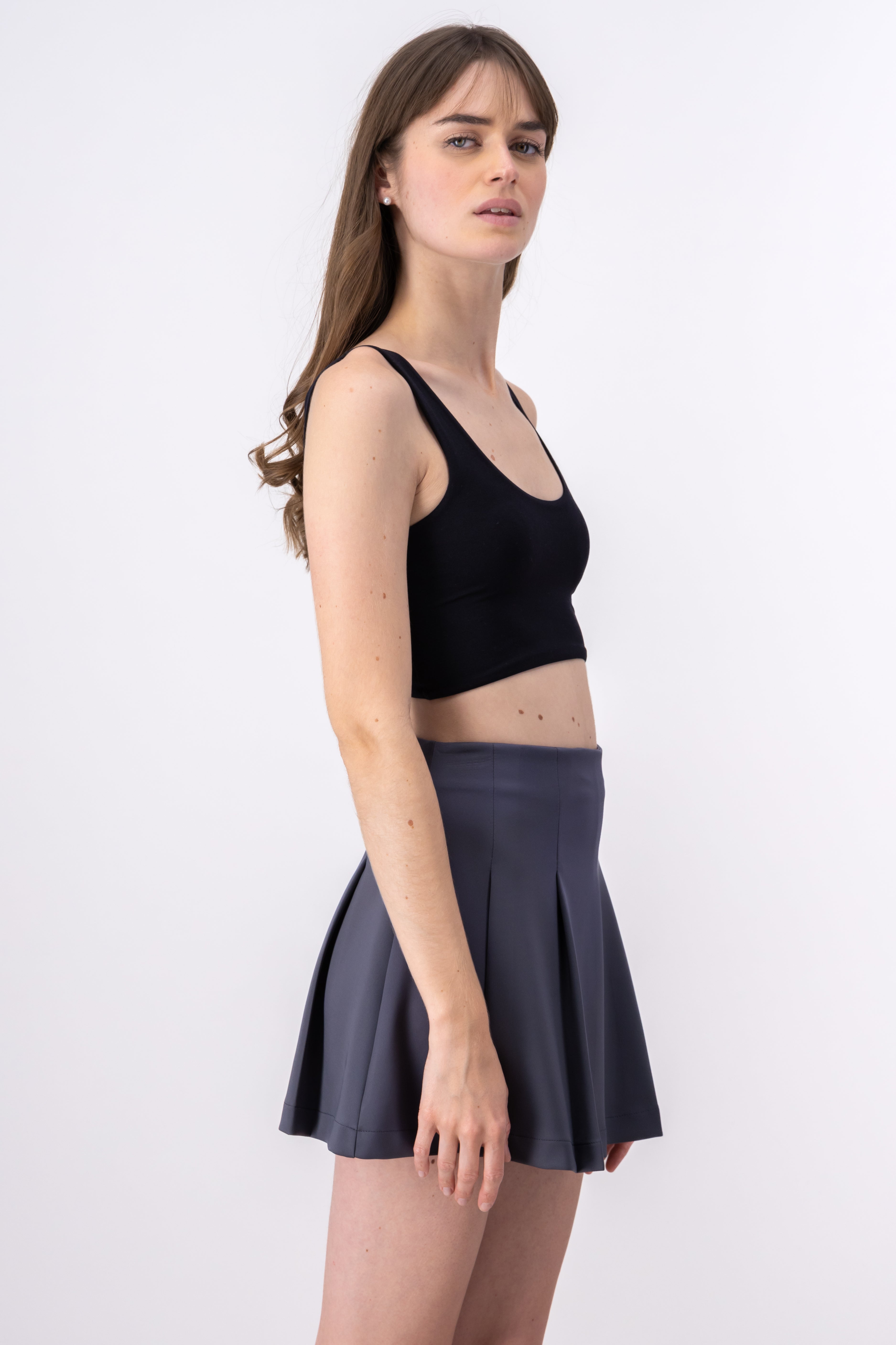 Top crop seamless tirantes NEGRO