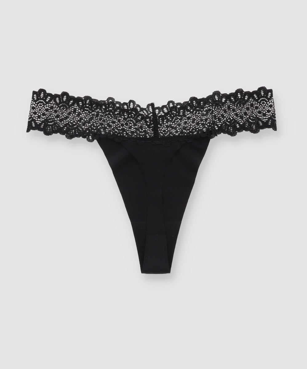 Tanga seamless detalle encaje