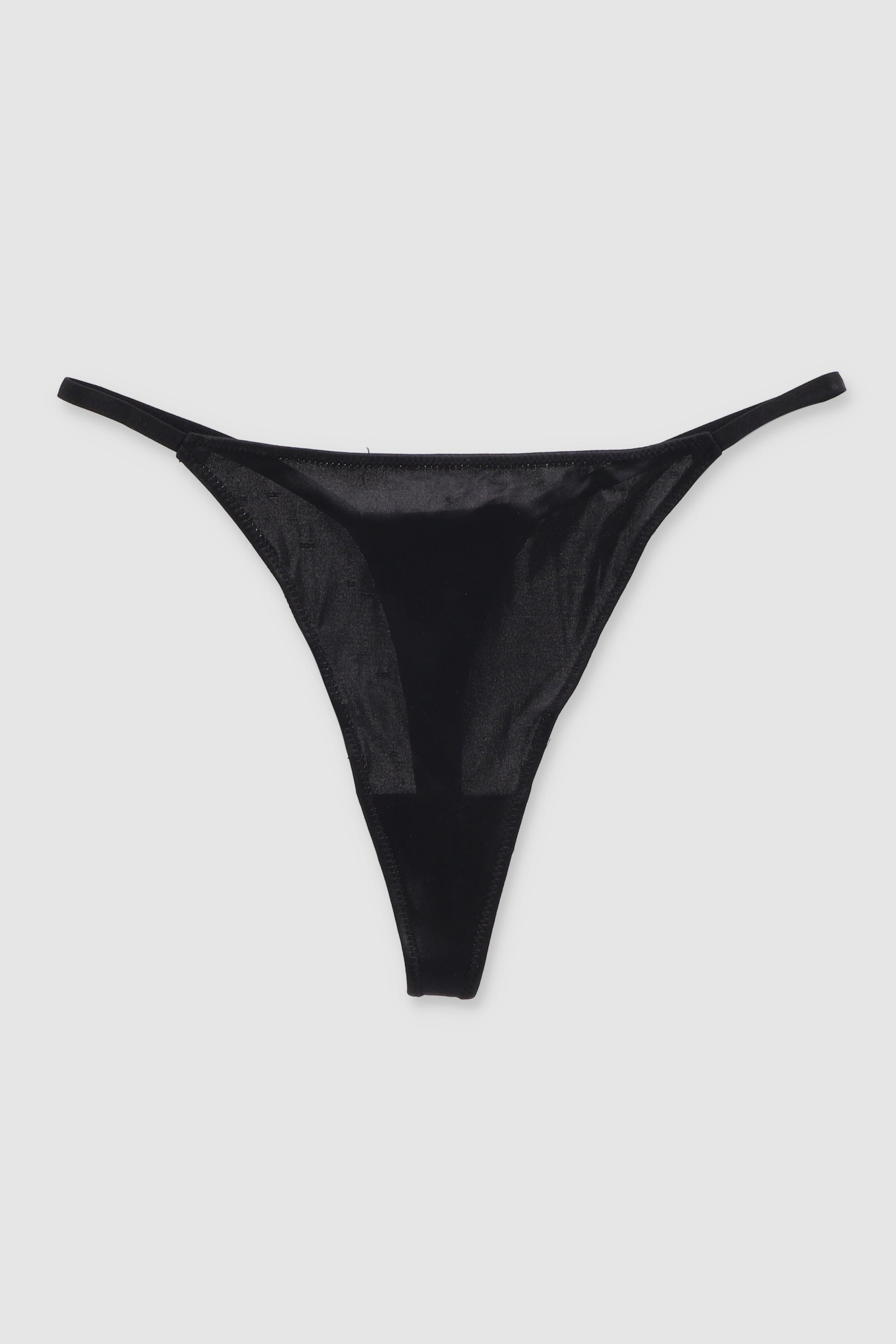 Tanga satin NEGRO