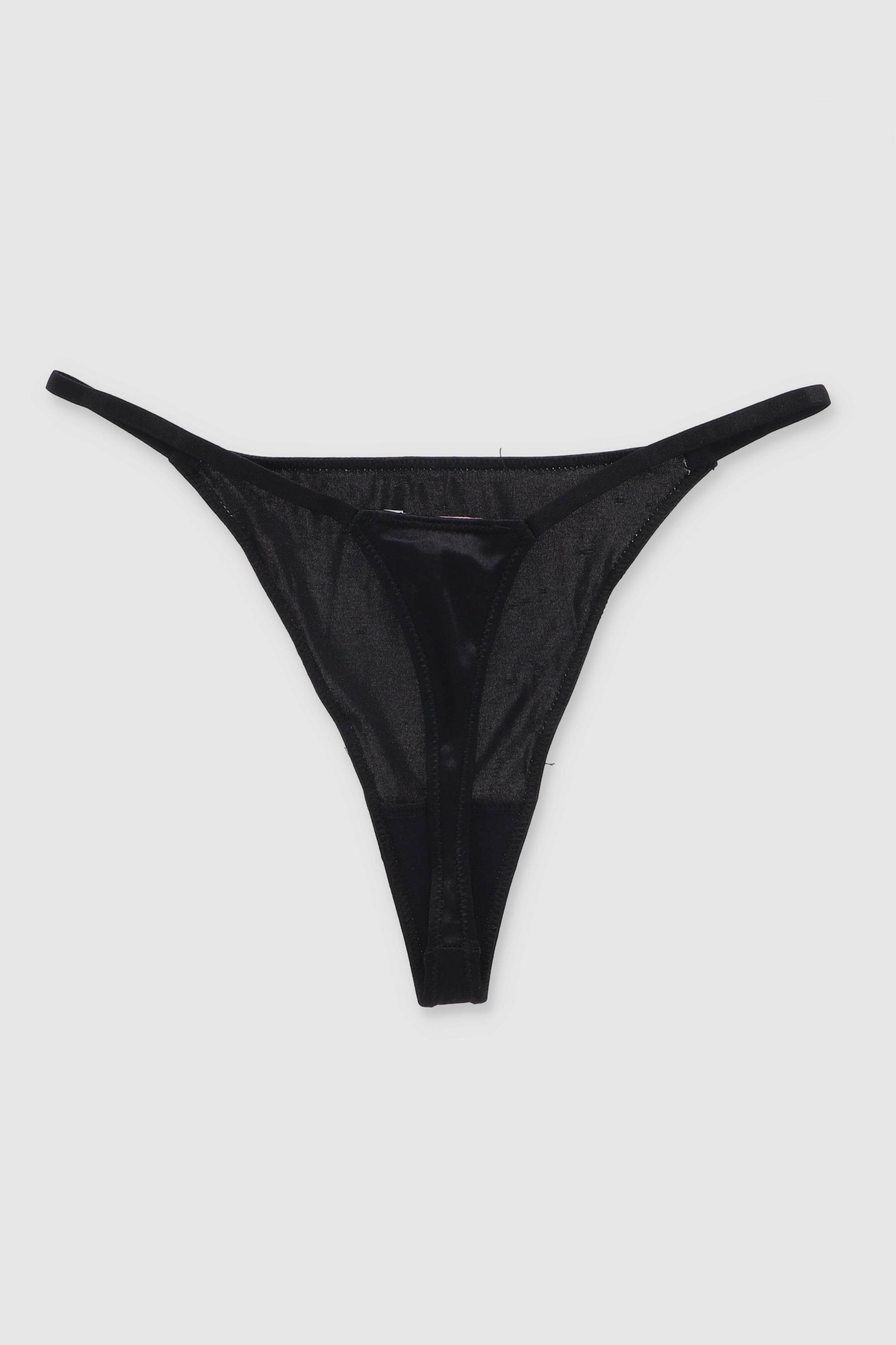 Tanga satin NEGRO