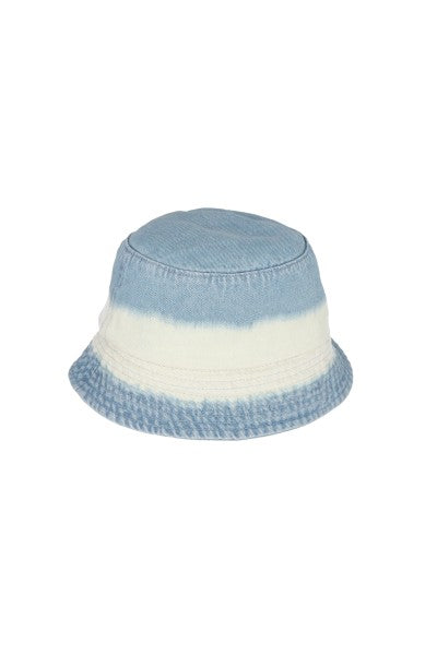 Bucket hat denim deslavado BLANCO