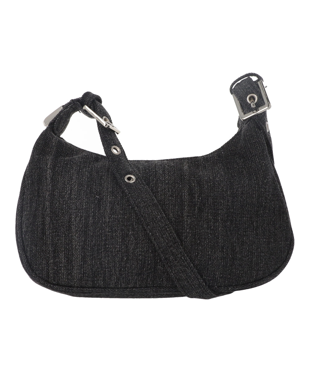 Bolsa Hombro Denim Rigida NEGRO