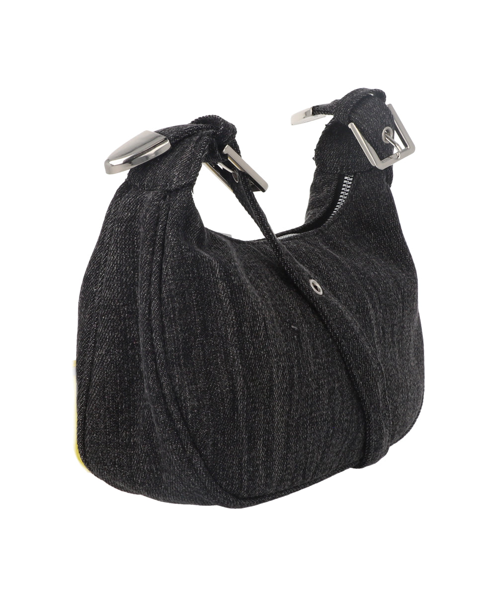 Bolsa Hombro Denim Rigida NEGRO