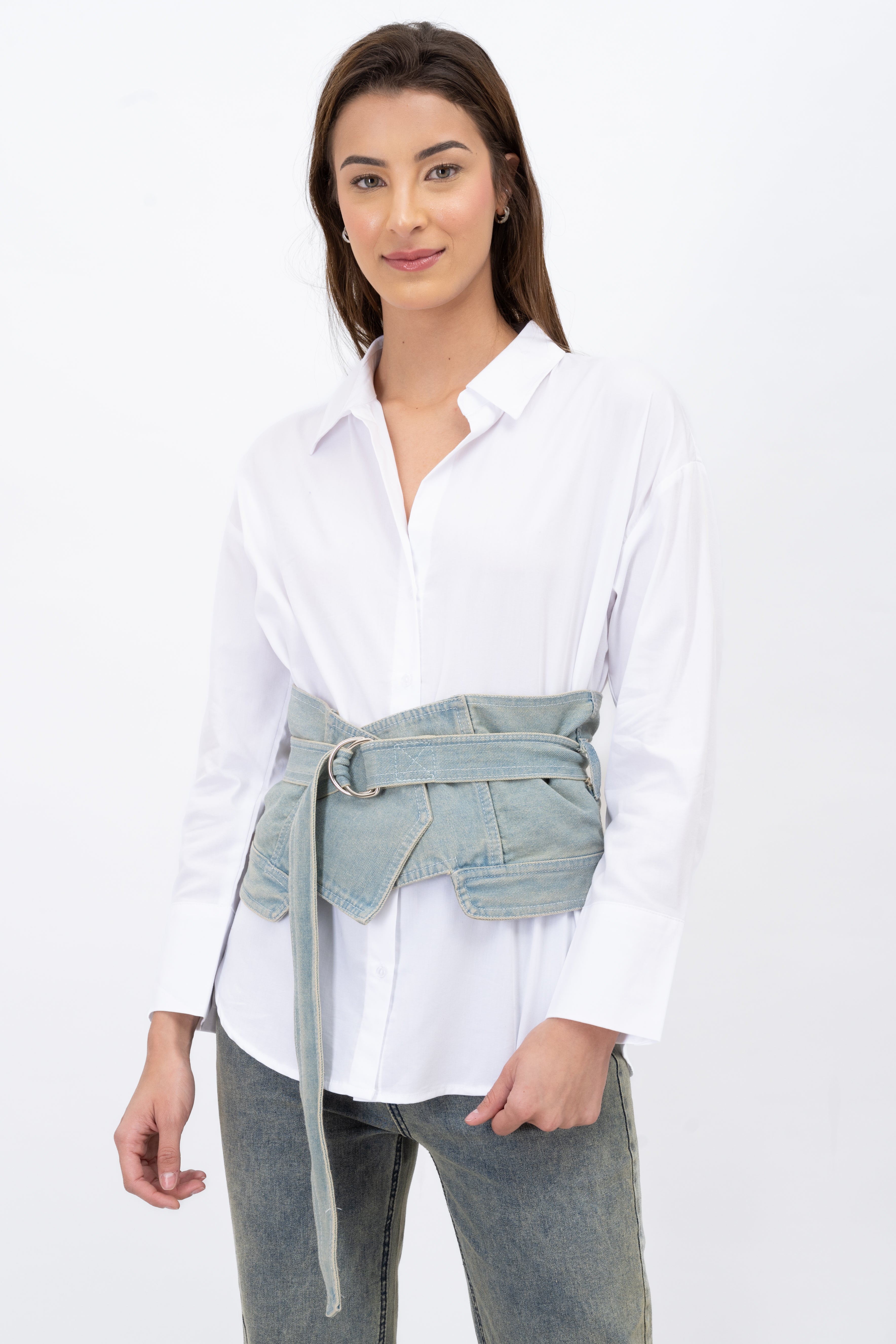 Cinturón Ancho Denim
