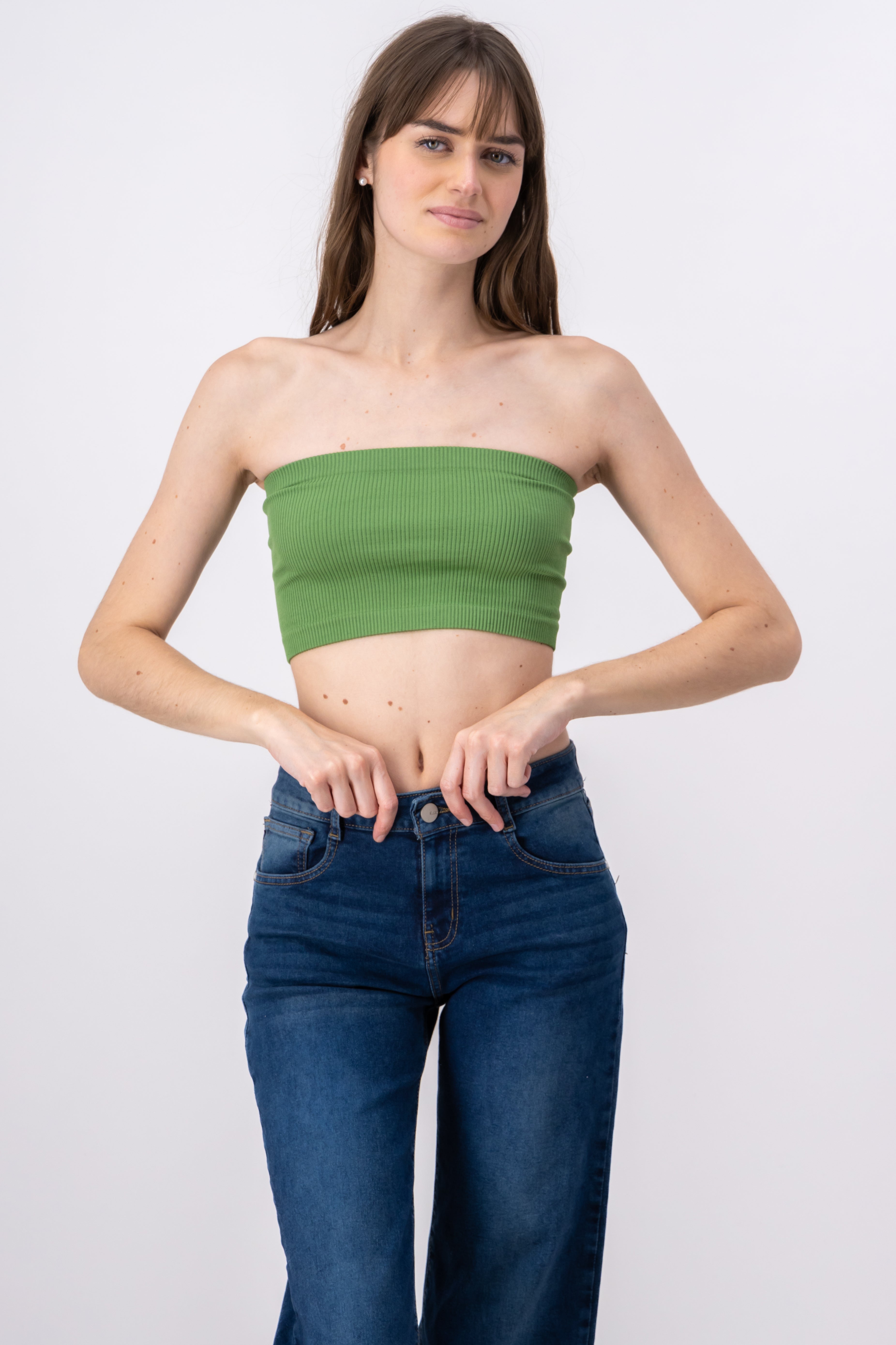 Top liso seamless VERDE