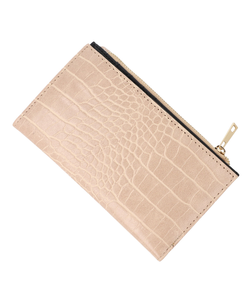 Cartera Alargada Croco BEIGE