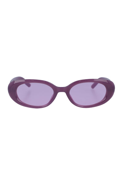 Lentes Ovalados Monocolor MORADO