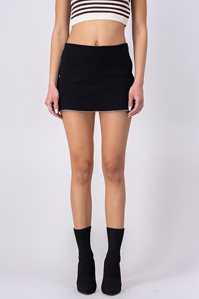 Falda mini borde brillos