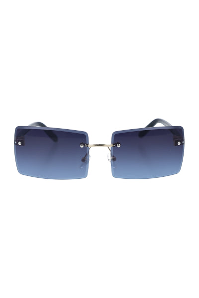 Lentes Rectangulares Efecto Degradado AZUL