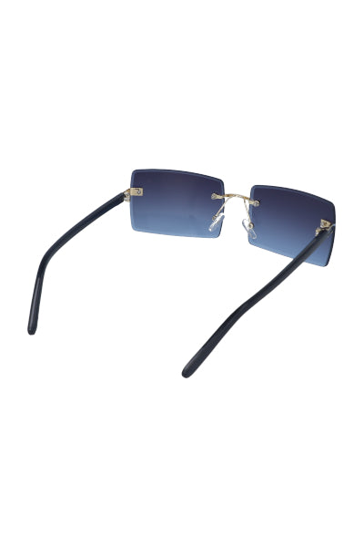 Lentes Rectangulares Efecto Degradado AZUL