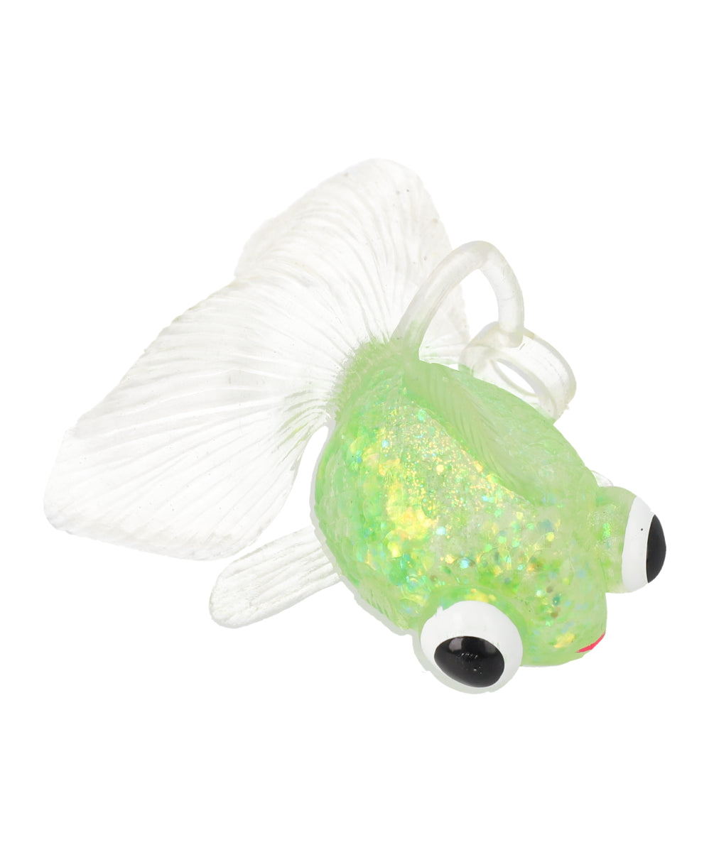 Squishy Pez Ojos Saltones Glitter VERDE