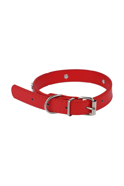 Collar Para Mascota  Coronas Brillos ROJO