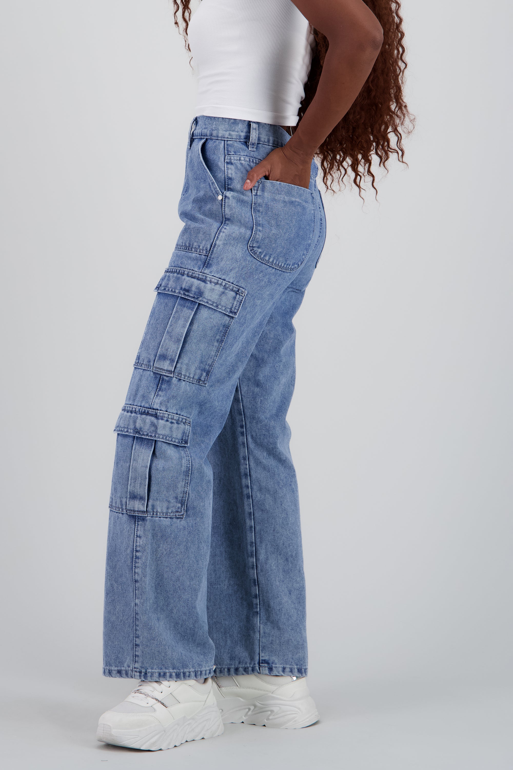 Mezclilla Pantalones Pesqueros Para Mujer Pantalones Pescadores