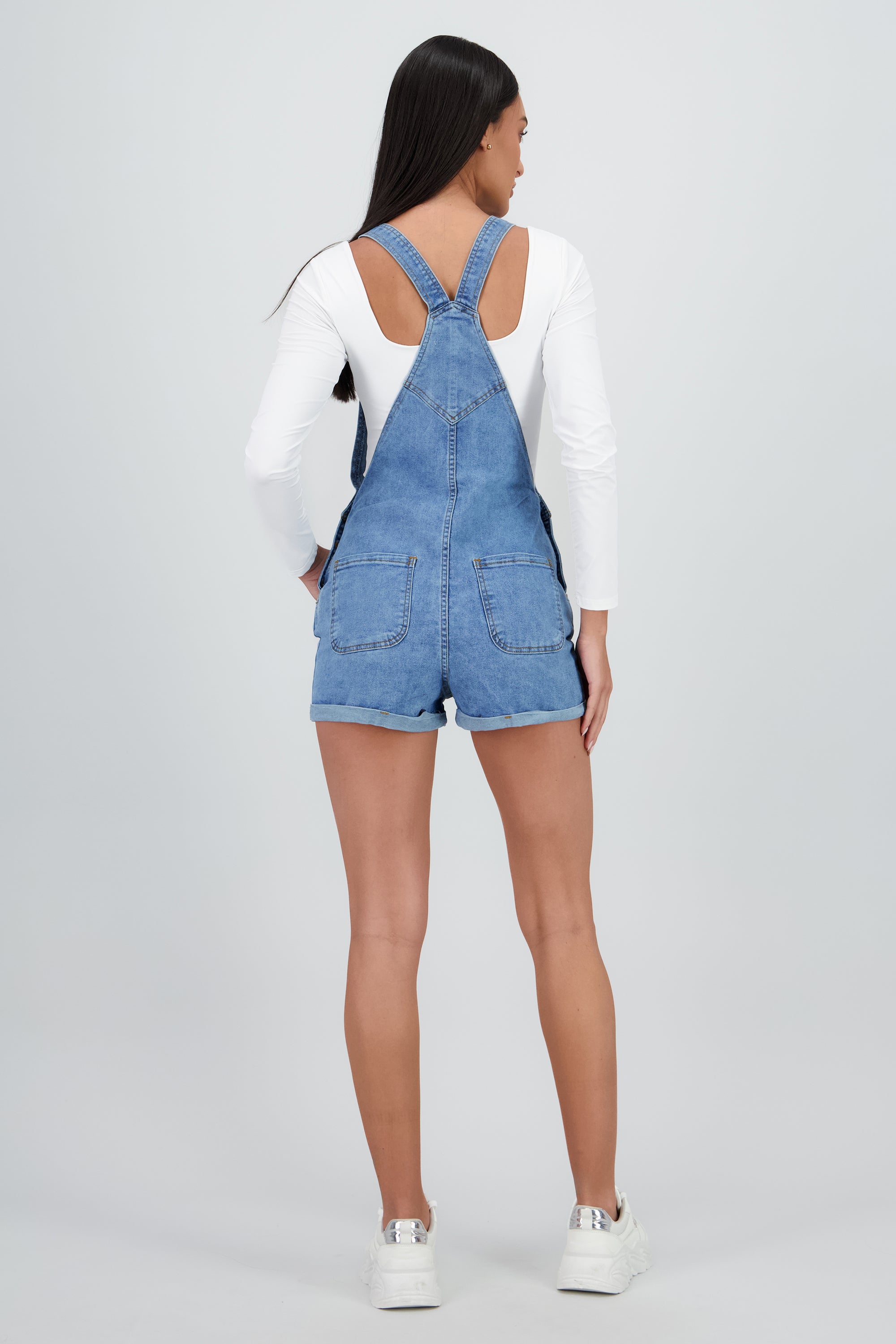 Overol Denim Short ACID LIGHT