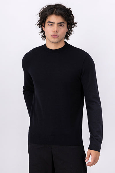 Suéter cuello redondo manga larga