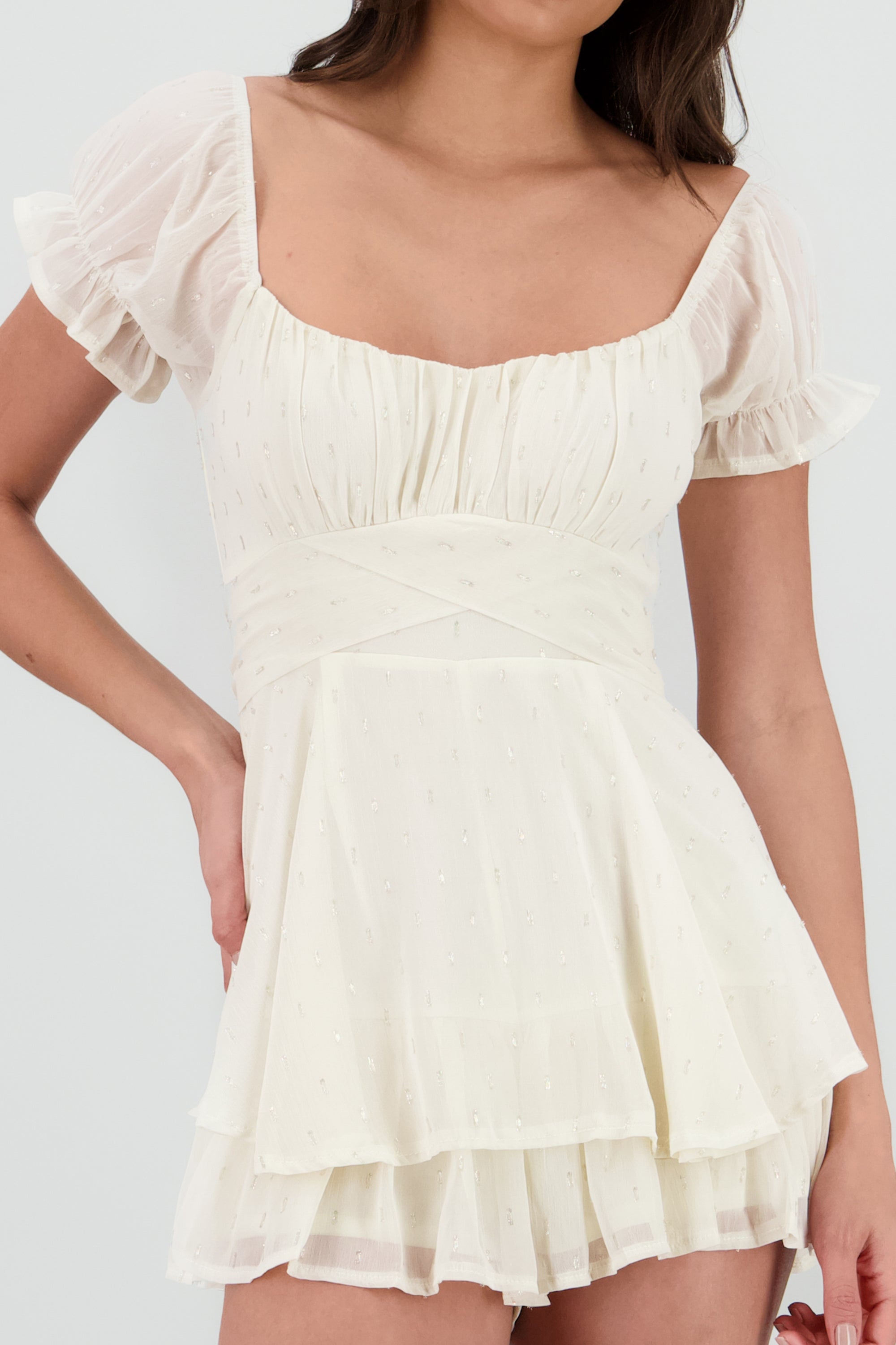 Romper polka lurex