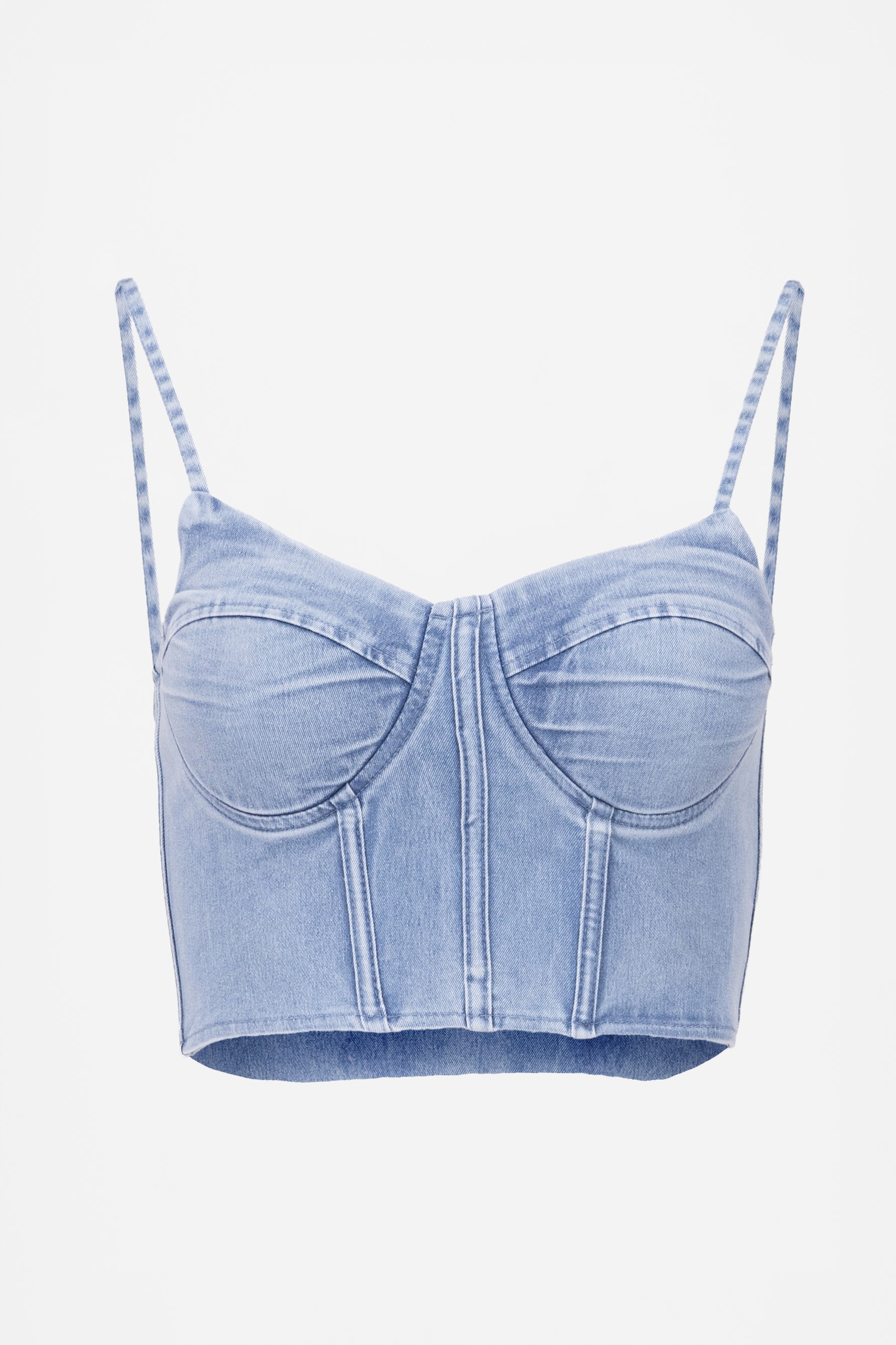 Top Crop Denim Copas LIGHT WASH