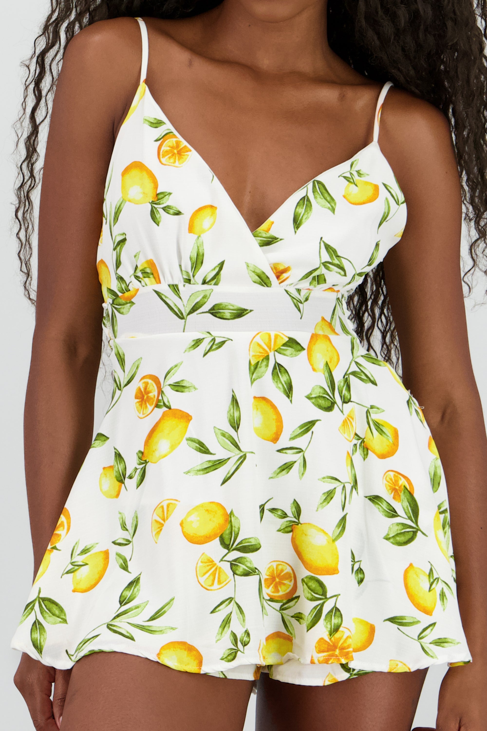 Romper Tirantres Estampado BLANCO COMBO
