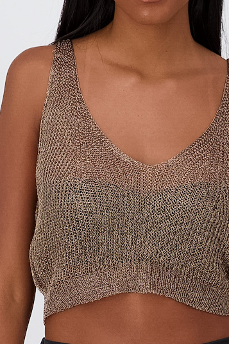 Top Tejido Tirantes COBRE