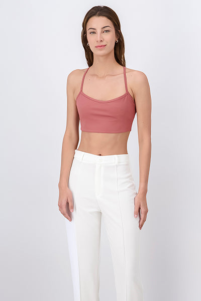 Top crop liso tirantes MALVA