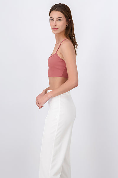 Top crop liso tirantes MALVA