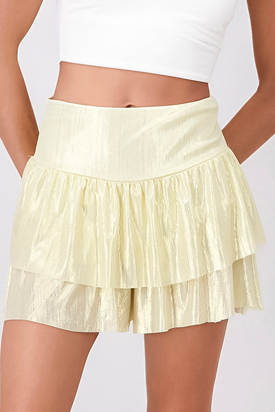 Falda short capas olanes