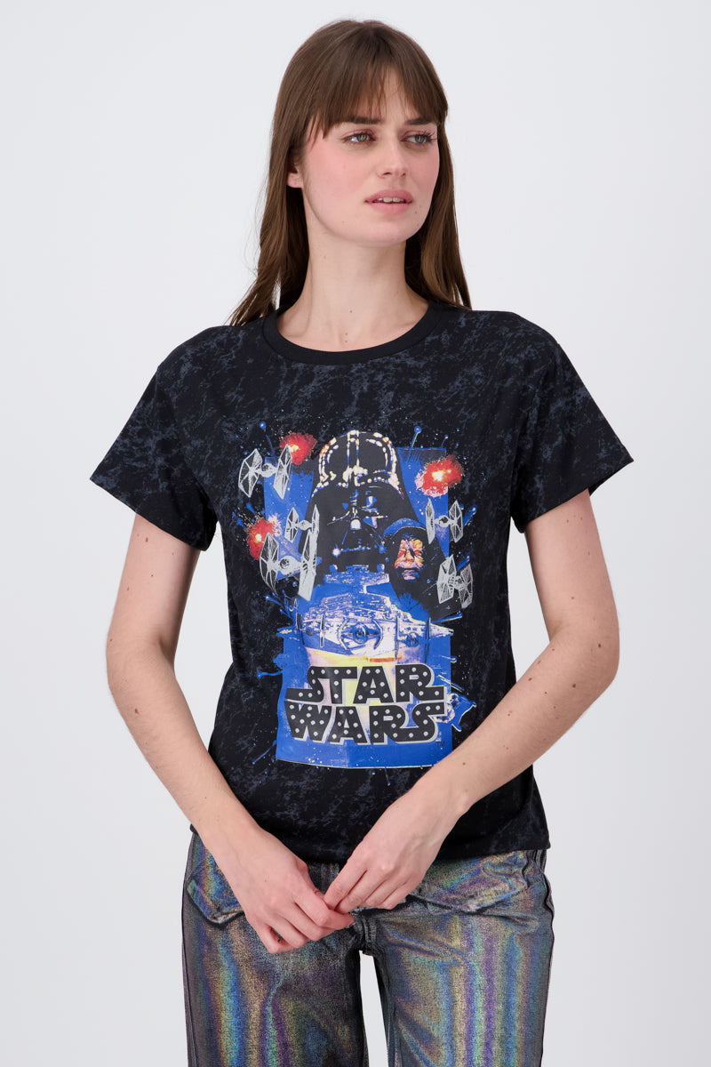 Playera starwars manga corta ACID WASH