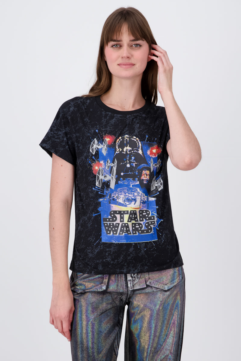 Playera starwars manga corta ACID WASH