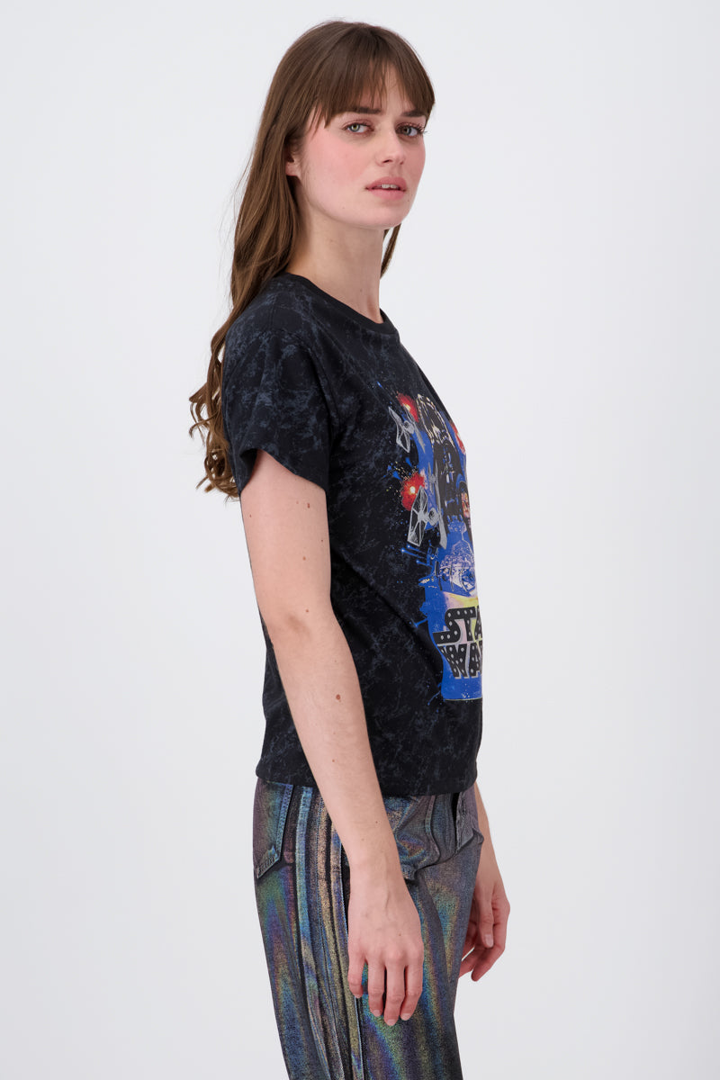 Playera starwars manga corta ACID WASH