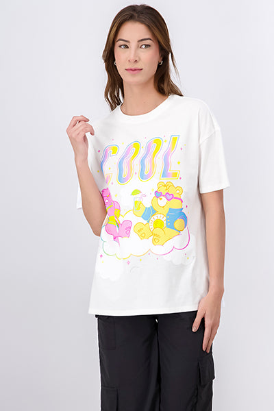 Playera ositos cariñositos cool CREMA