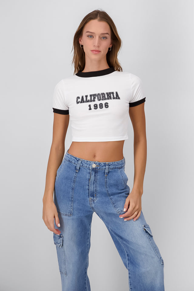 Playera Crop California