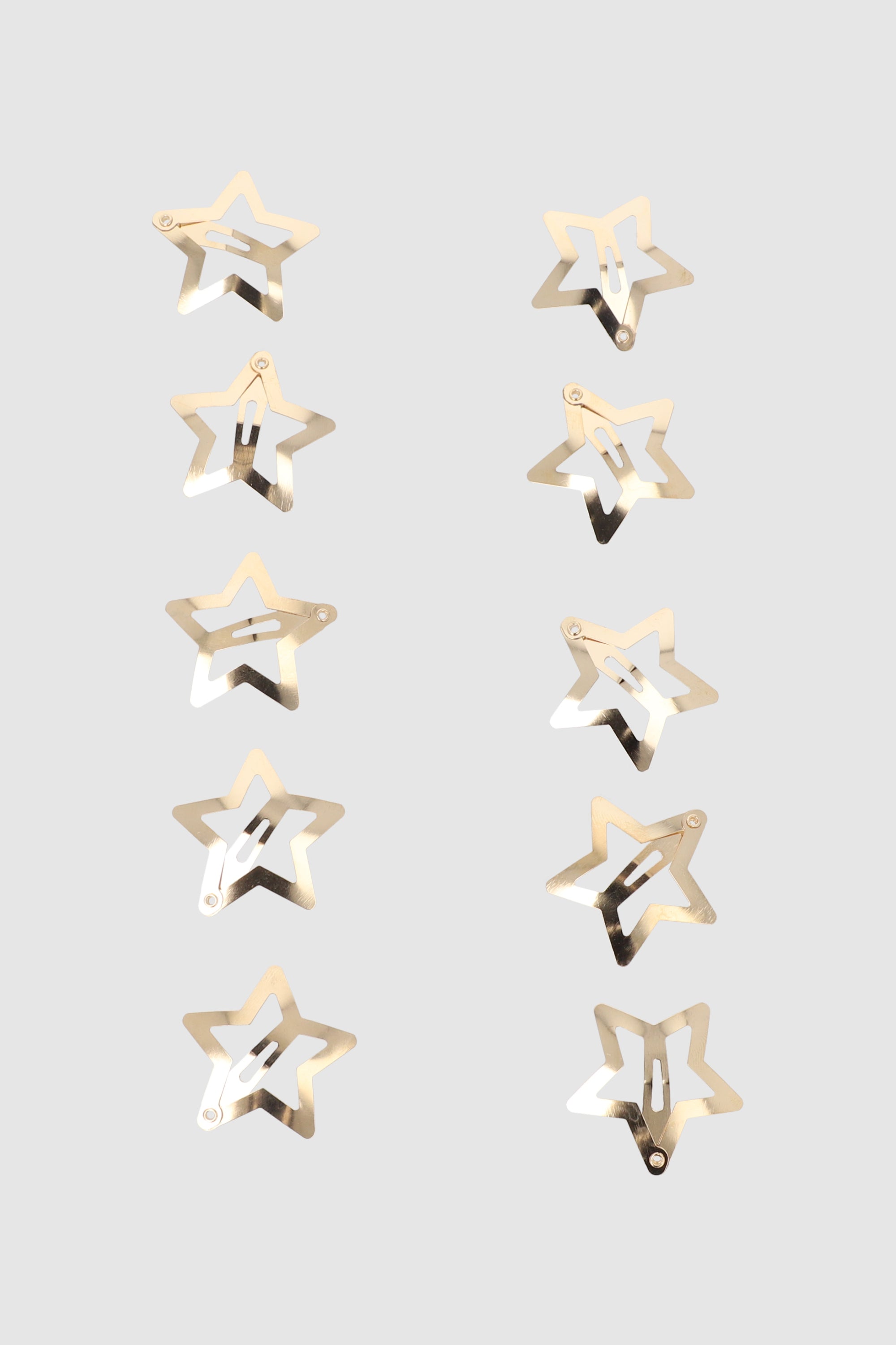 Set 10 Broches Estrella Metal ORO